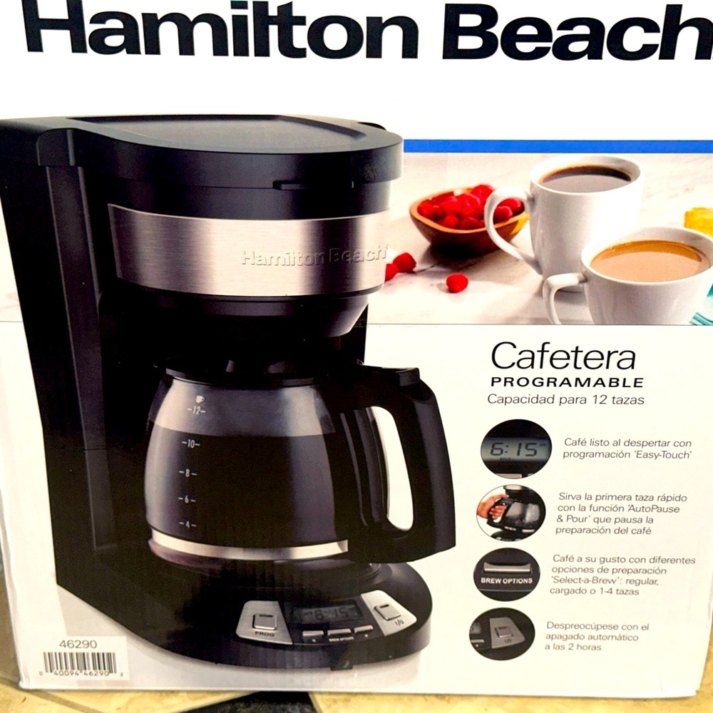 Hamilton Beach Coffee Maker 12 cup new in box NIB